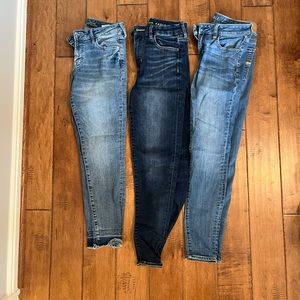 3 pairs of jeans - 2 pairs of American Eagle and 1 pair of Old Navy.